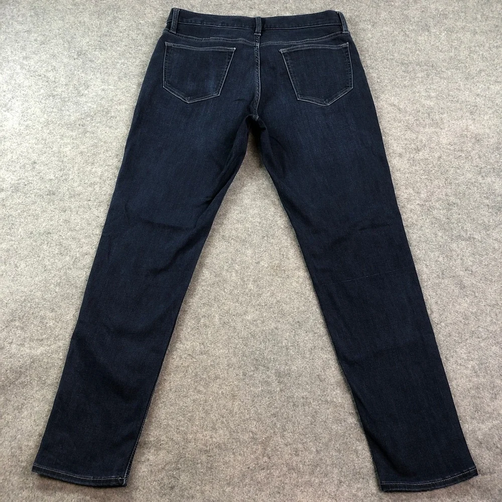 Banana Republic Mens Traveler Jeans 34x32 Tapered Fit Blue Dark Wash Stretch